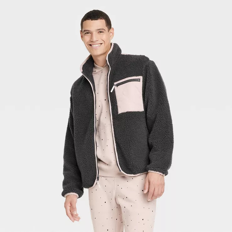 Men's Family Faux Shearling Jacket - Goodfellow & Co™ | Target