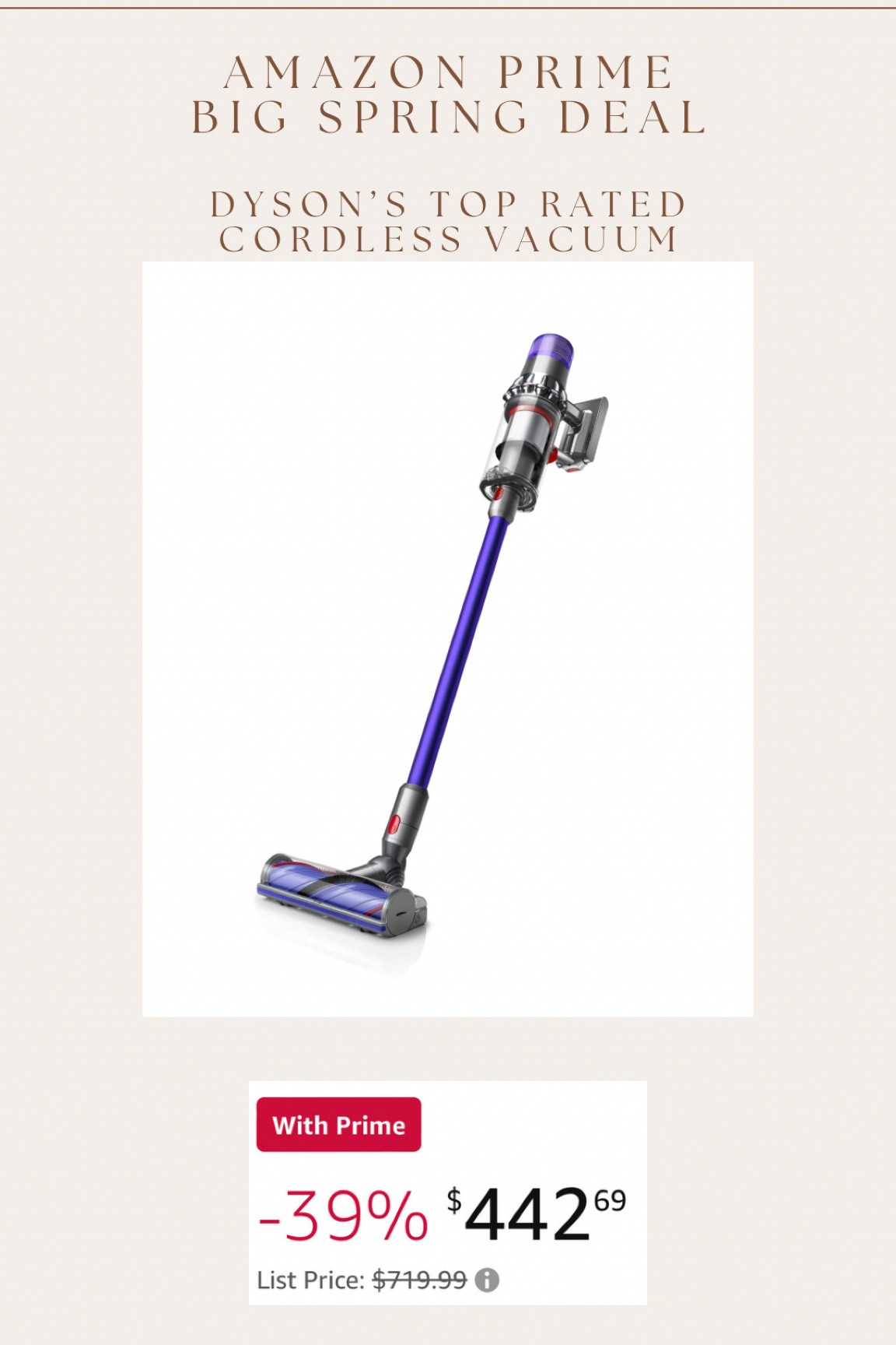 If you have been wanting to invest in a Dyson, cordless vacuum, this is the lowest I have ever seen one of the highest, rated versions!!! Limited time sale / can end at any time! 

#LTKsalealert #LTKhome