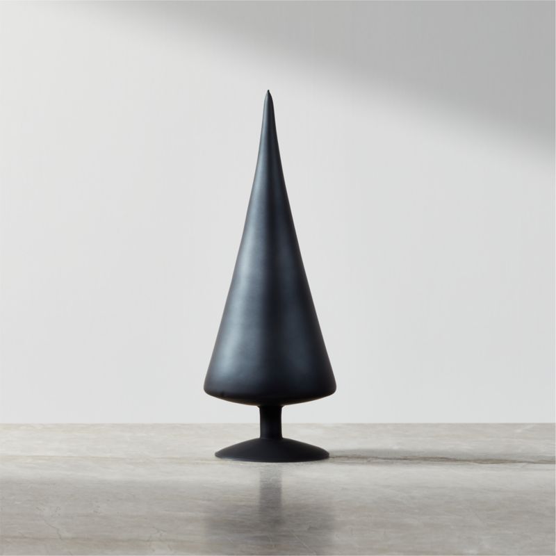 Paz Small Modern Steel Tabletop Christmas Tree + Reviews | CB2 | CB2