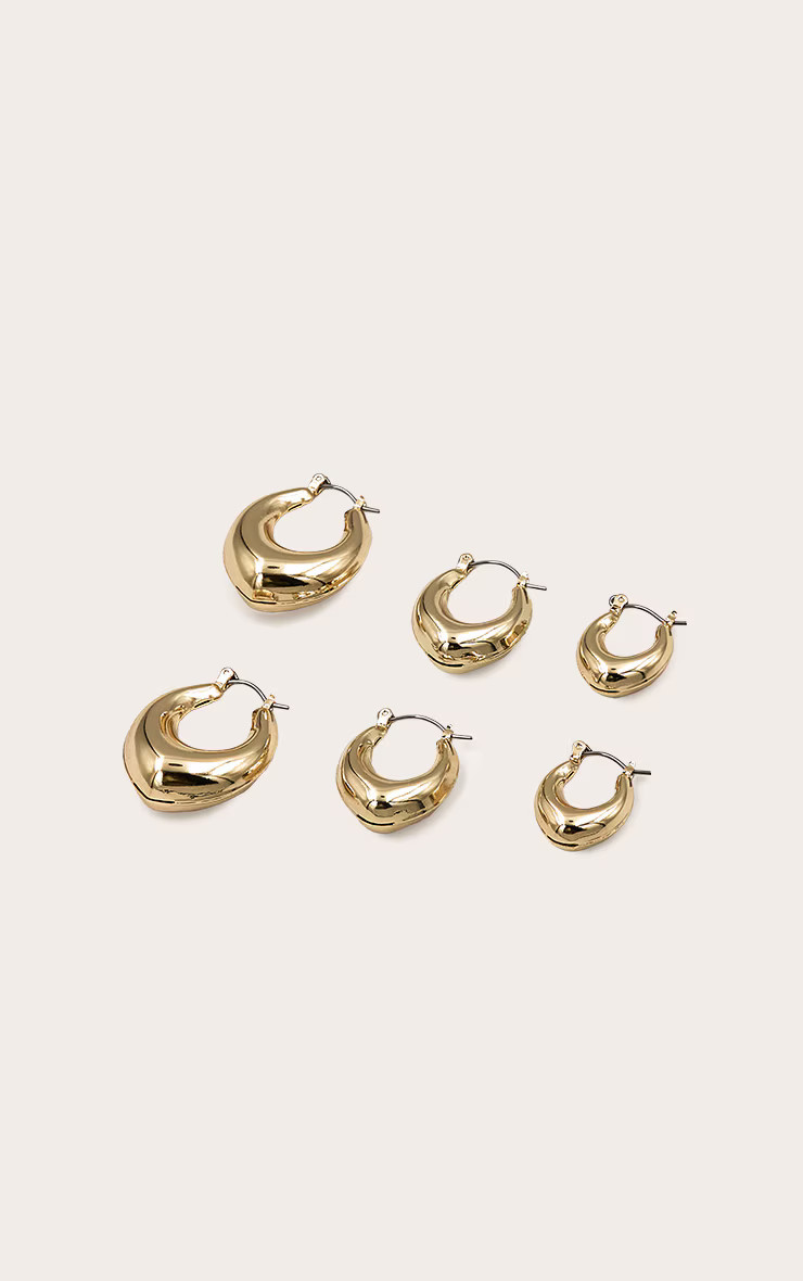 Gold Huggie Hoop Multipack | PrettyLittleThing US