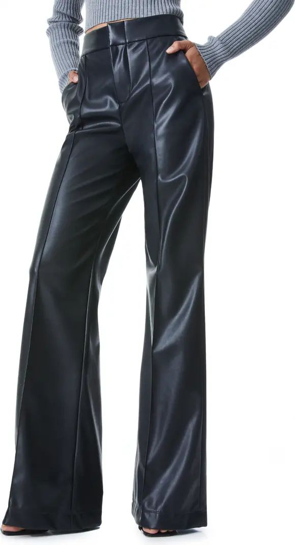 Dylan High Waist Faux Leather Wide Leg Pants | Nordstrom