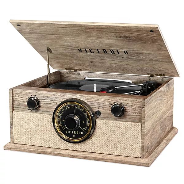 Victrola 4-in-1 Cambridge Farmhouse Modern Bluetooth Turntable with FM Radio | Kohl's