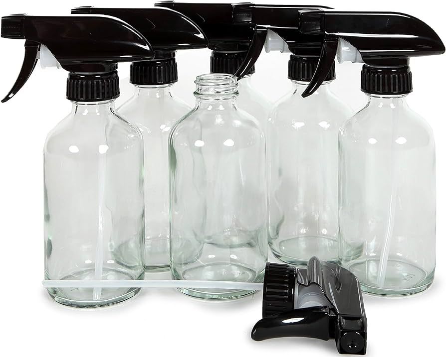 Vivaplex, 6, Large, 8 oz, Empty, Clear Glass Spray Bottles with Black Trigger Sprayers | Amazon (CA)