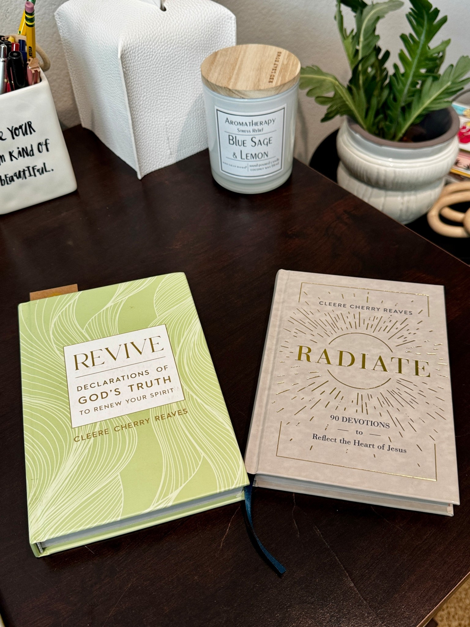 My current daily and weekly devotionals from my favorite Cleere Cherry Reaves. Both of these helps set my heart in the right place each day. 

#LTKmorningroutine #LTKMothersDay #LTKselfcare