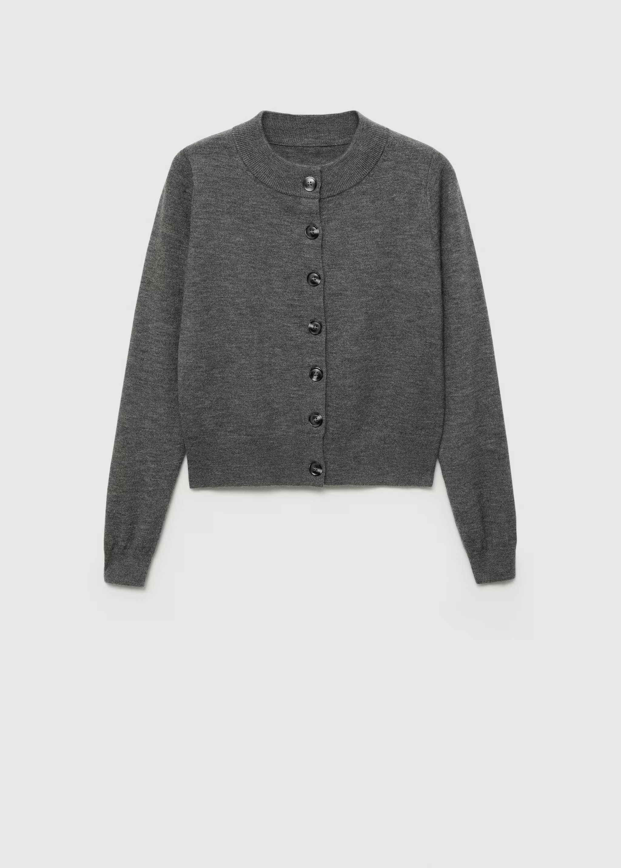 Buttoned round-neck cardigan - Women | MANGO USA | Mango (US/MX/AU)
