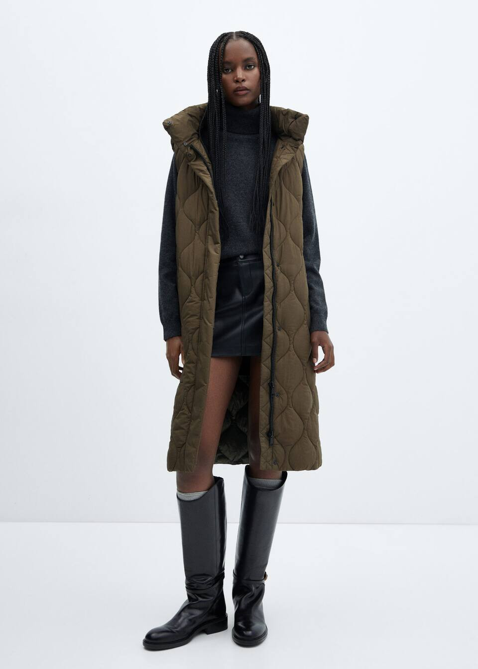 Buckles leather boots -  Women | Mango USA | MANGO (US)