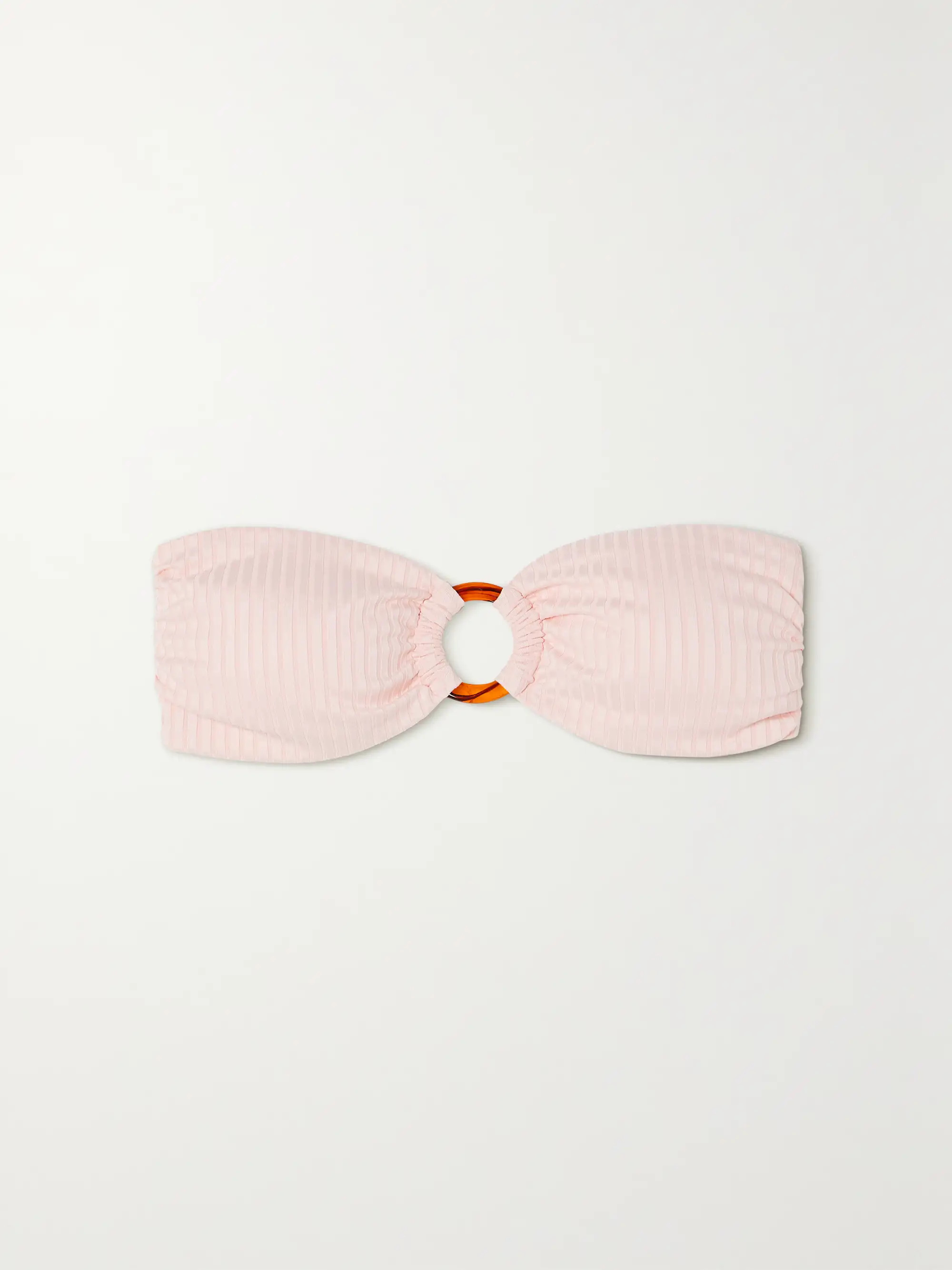 Brisbane embellished ribbed bandeau bikini top | NET-A-PORTER (US)