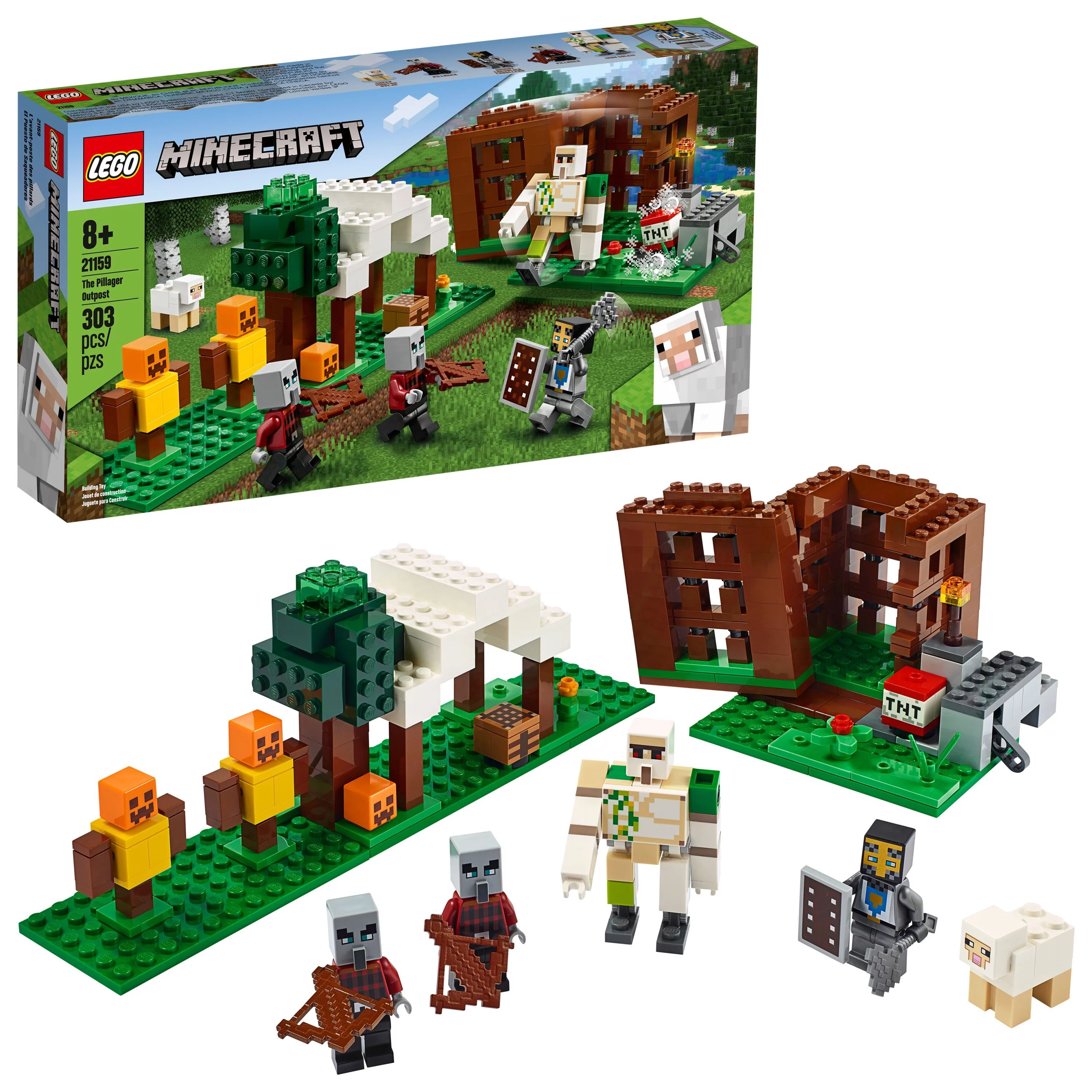 LEGO Minecraft The Pillager Outpost 21159 Action Figure Brick Building Playset (303 Pieces) - Wal... | Walmart (US)