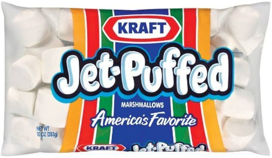 Kraft Jet-Puffed Original Large Marshmallows, 10 oz Bag (Pack of 2) | Amazon (US)