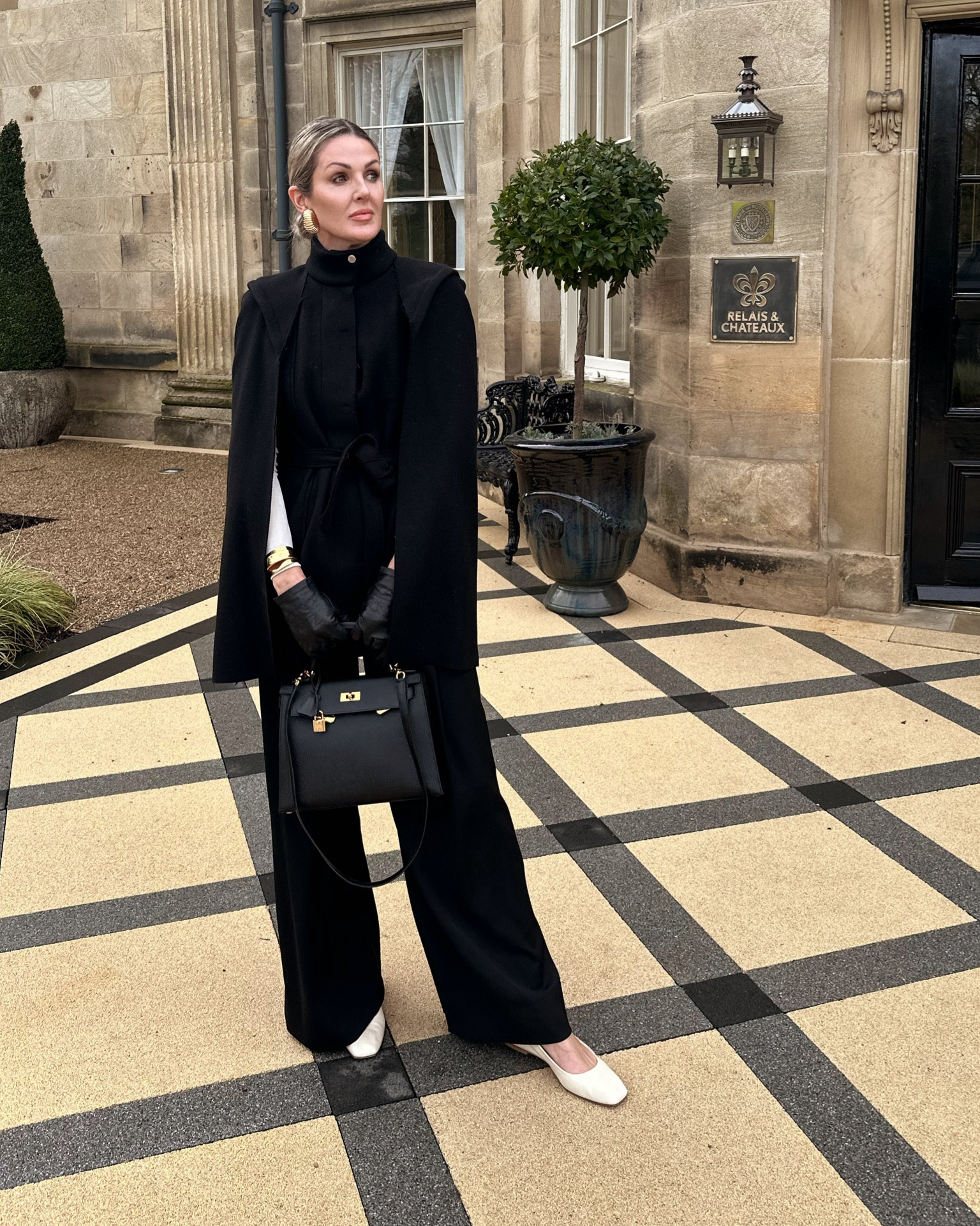 Spring lunch looks 
Spring outfits 
Capes 

#LTKover40 #LTKSeasonal #LTKstyletip