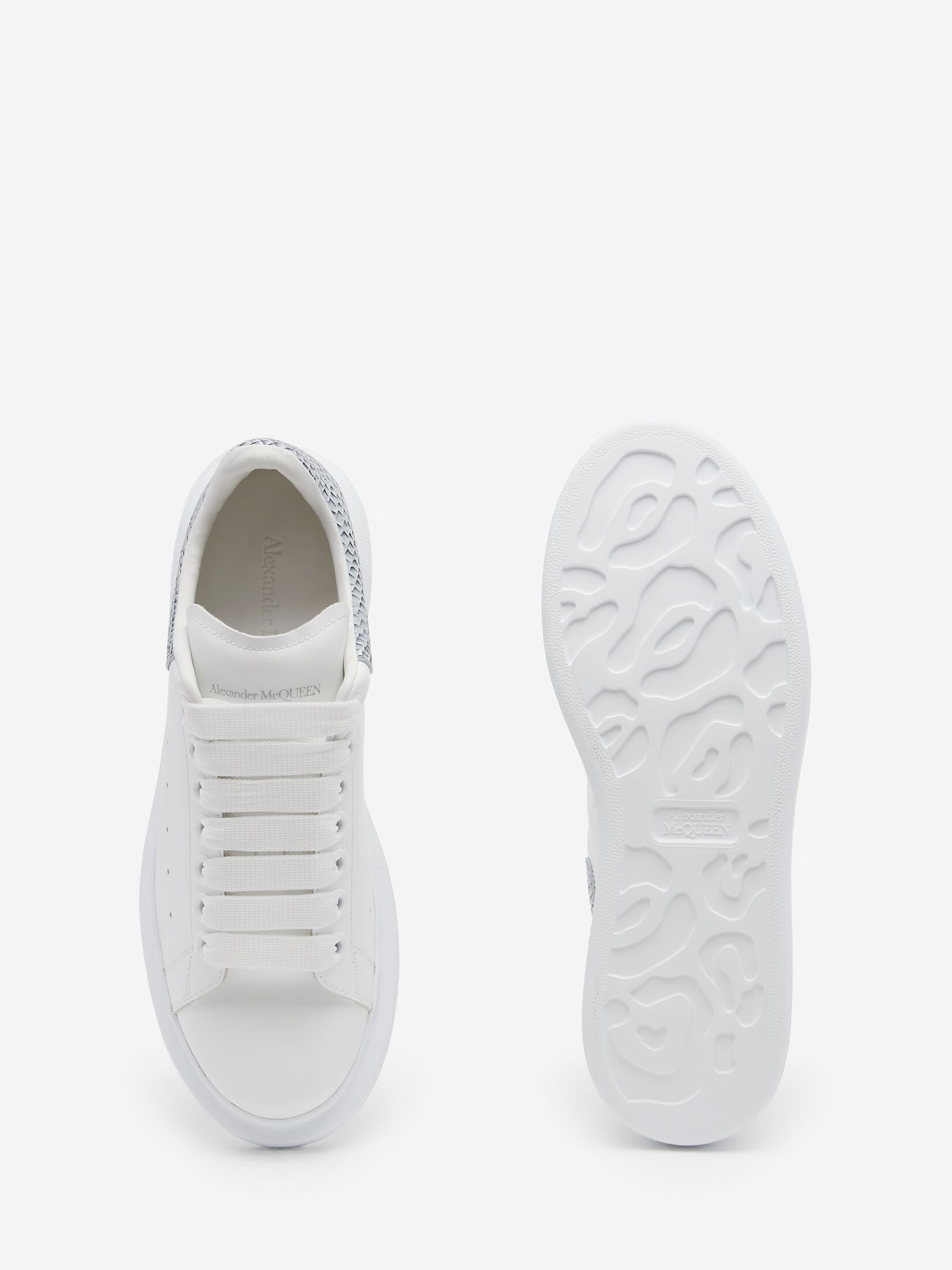 Women's Oversized Sneaker in White/ice | Alexander McQueen
