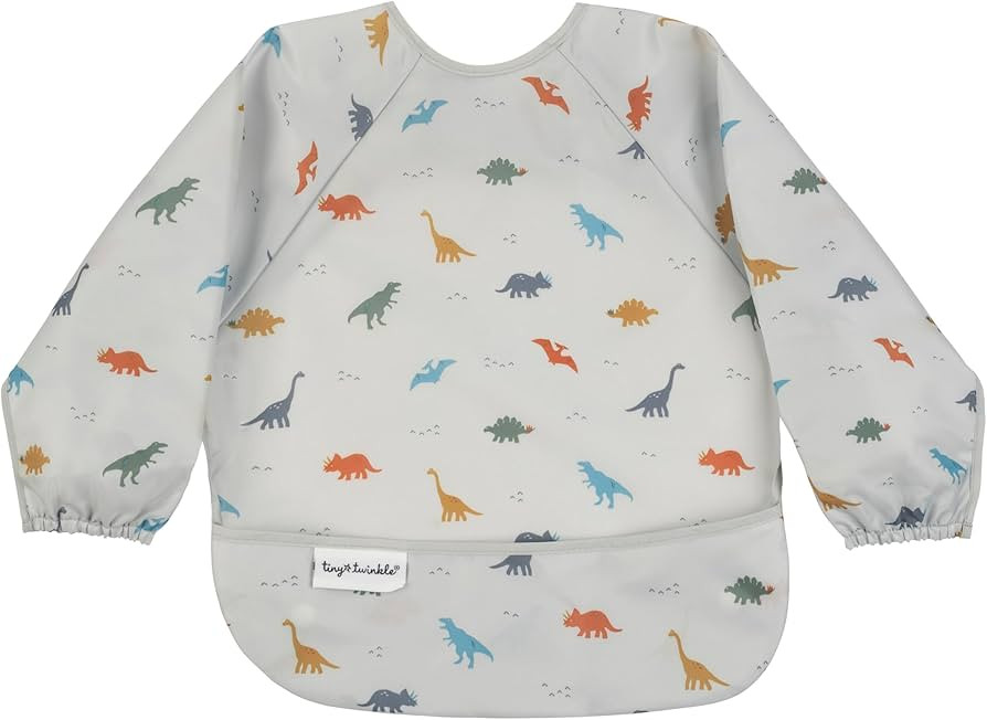 Tiny Twinkle Long Sleeve Bib for Babies & Toddlers | Waterproof Smock Bib for Eating | Machine Wa... | Amazon (US)