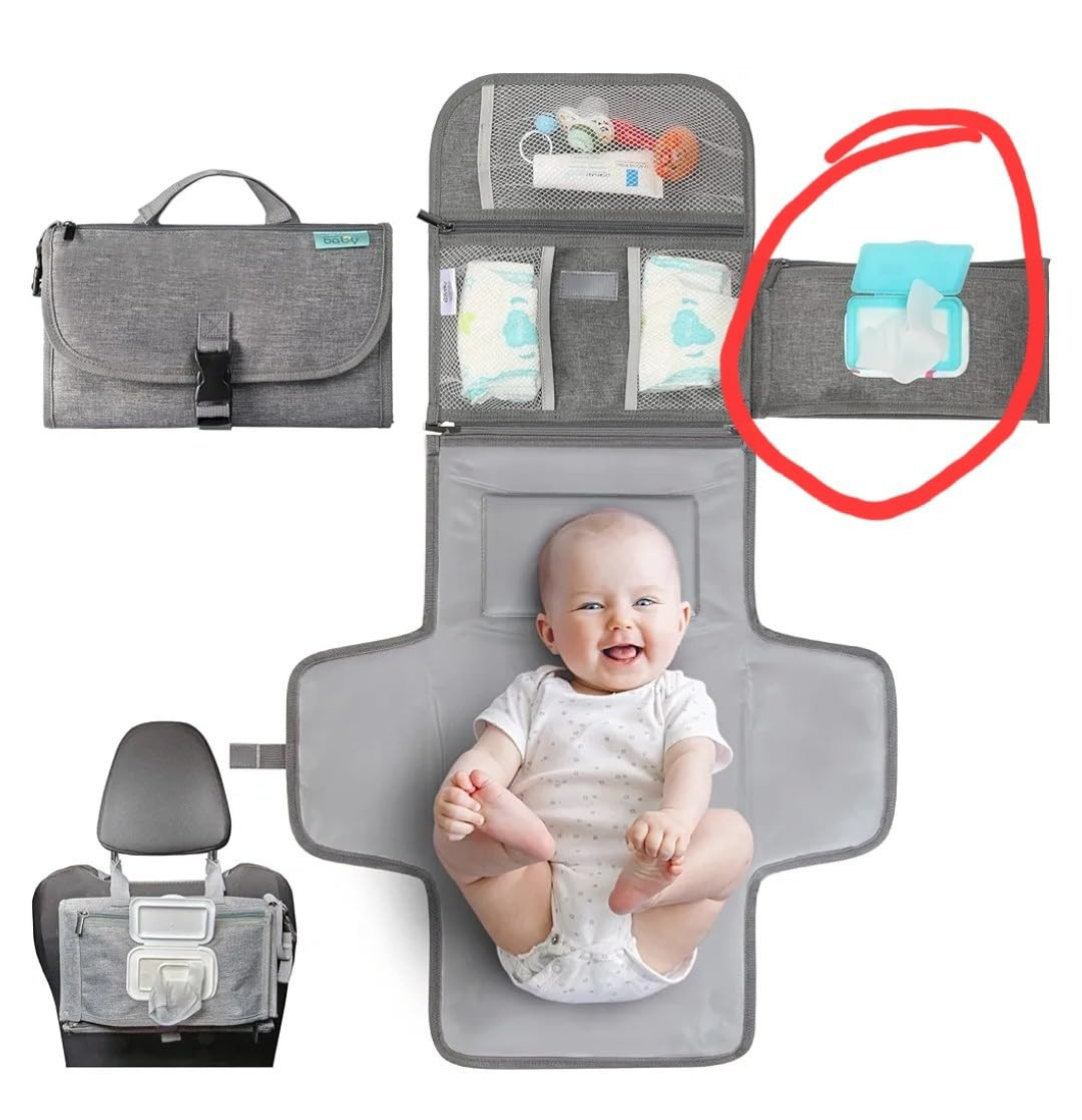 Portable Diaper Changing Pad, Portable Changing pad for Newborn Girl & Boy - Baby Changing Pad wi... | Amazon (US)
