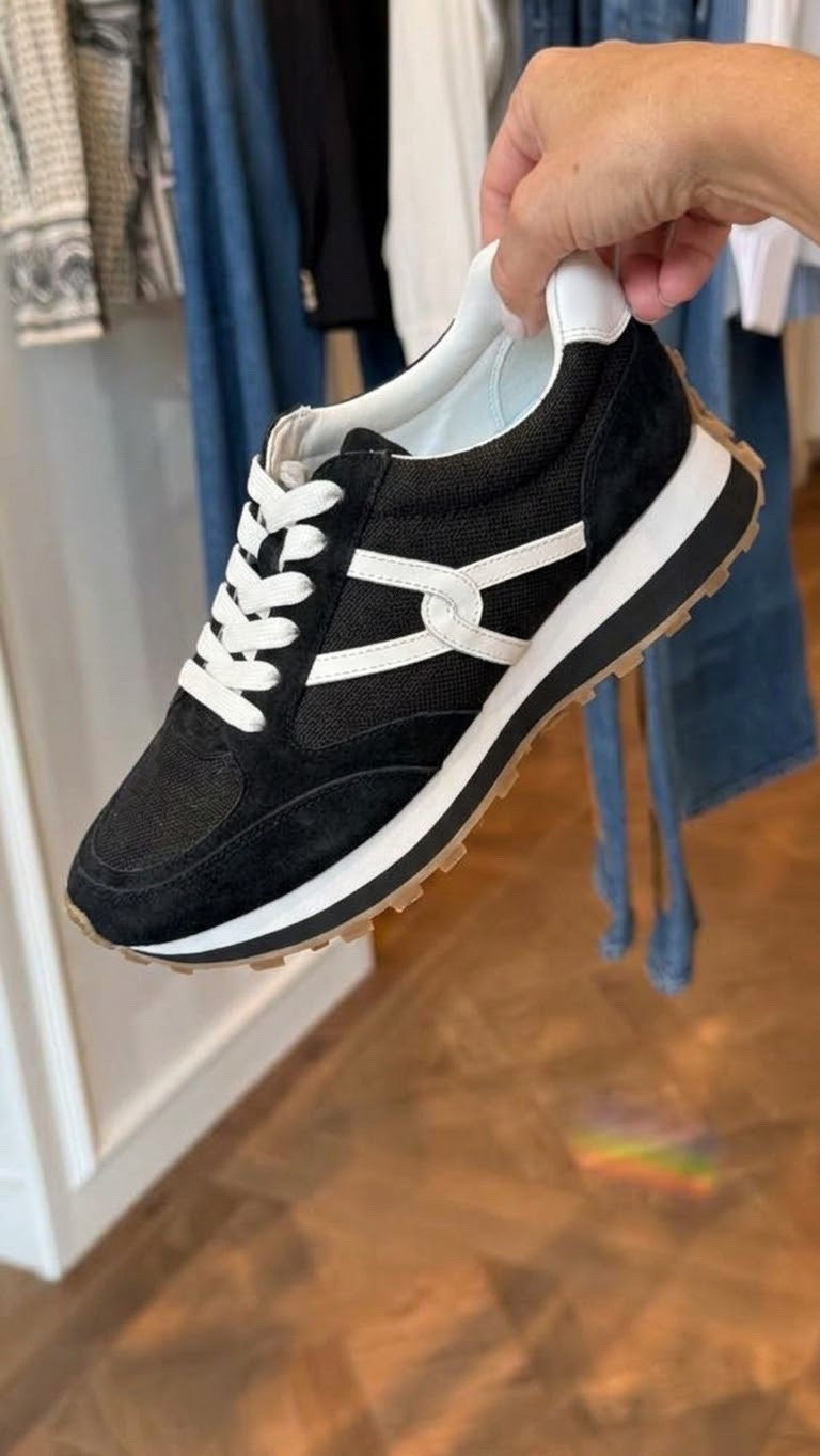 I haven’t loved a sneaker this much in so long!! Slips on and off, so comfortable, and a 2” lift (so good!!). True to size.