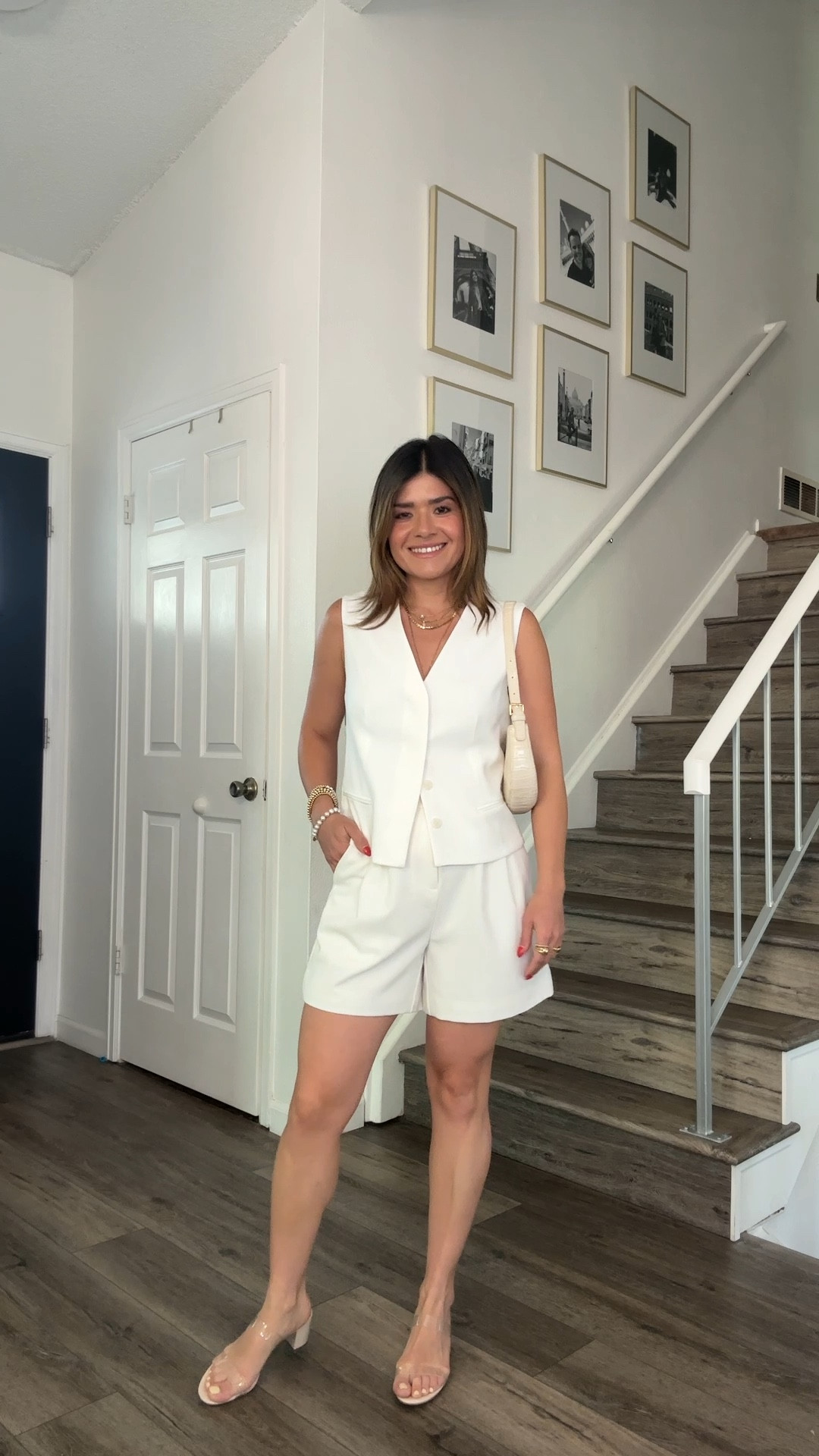 Say hi to the perfect total white look for summer! These two pieces are so chic and timeless. The quality is amazing and they fit tts. Use code “CAR10” to get 10% off! 
Vest size xs
Shorts size 25

#LTKStyleTip #LTKFindsUnder100 #LTKFindsUnder50