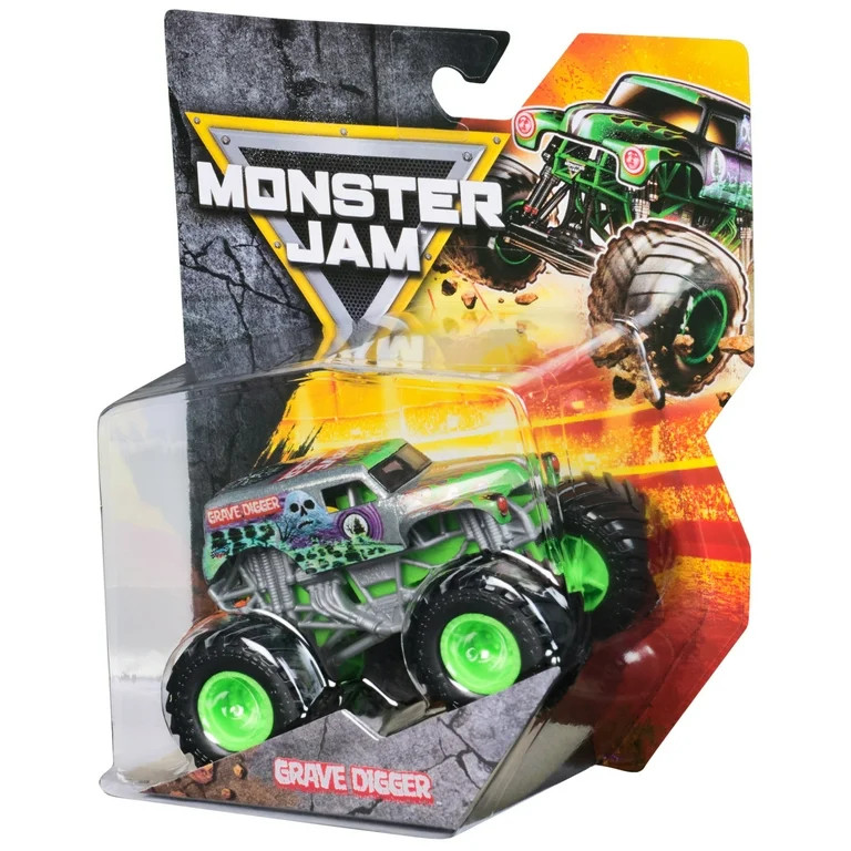 Monster Jam, Grave Digger Monster Truck 1:64 Scale Die-Cast Toy Vehicle (1 Car; Styles May Vary, ... | Walmart (US)