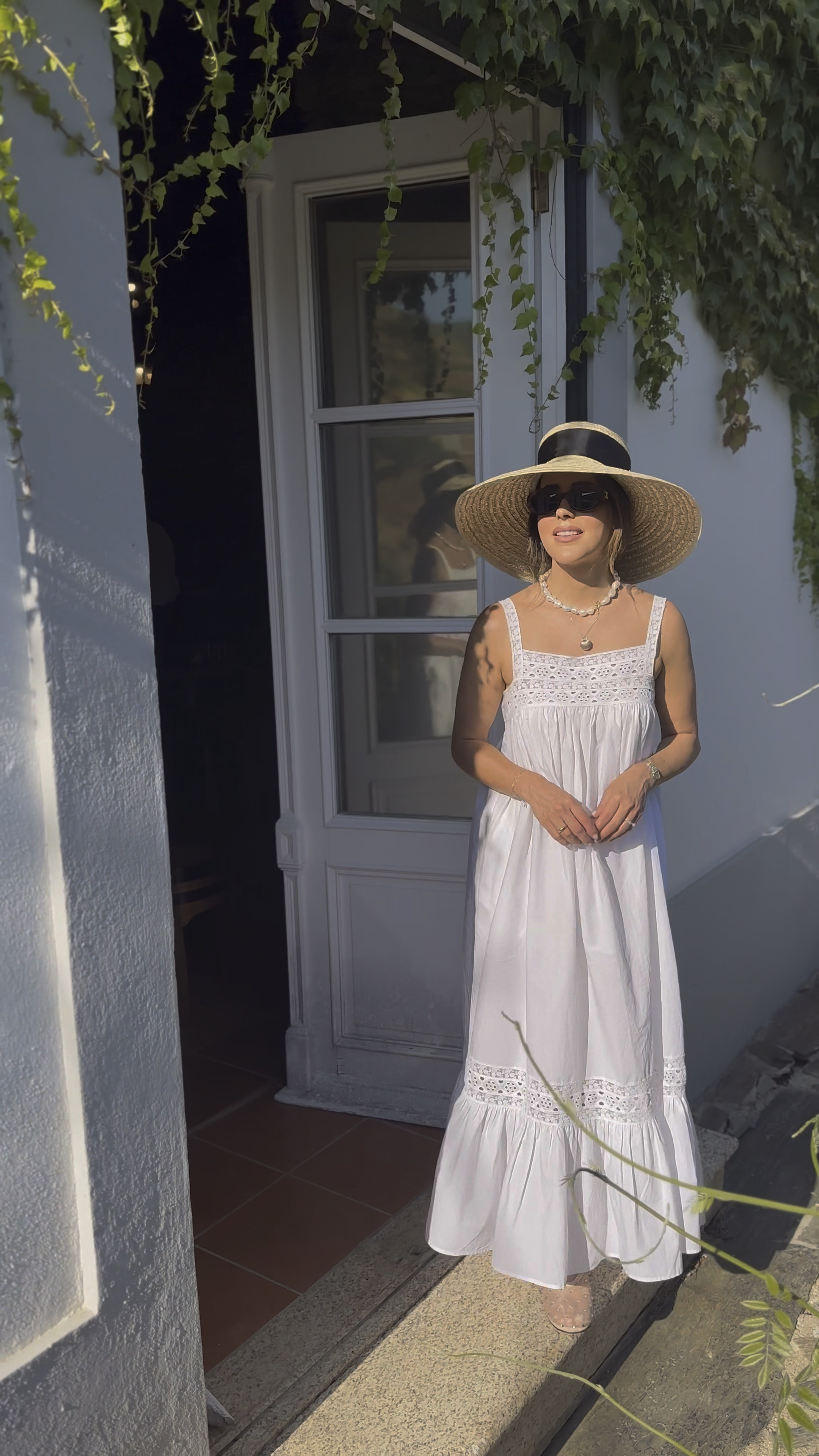 Summer white cotton maxi dress & the perfect sun hat for your next holiday. Dress runs slightly large, I took size XS. 

J.Crew, Target, Amazon, mesh ballet flats, oval triomphe celine sunglasses  

#LTKTravel #LTKFindsUnder50 #LTKVideo