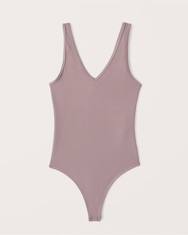 Seamless V-Neck Bodysuit | Abercrombie & Fitch (US)