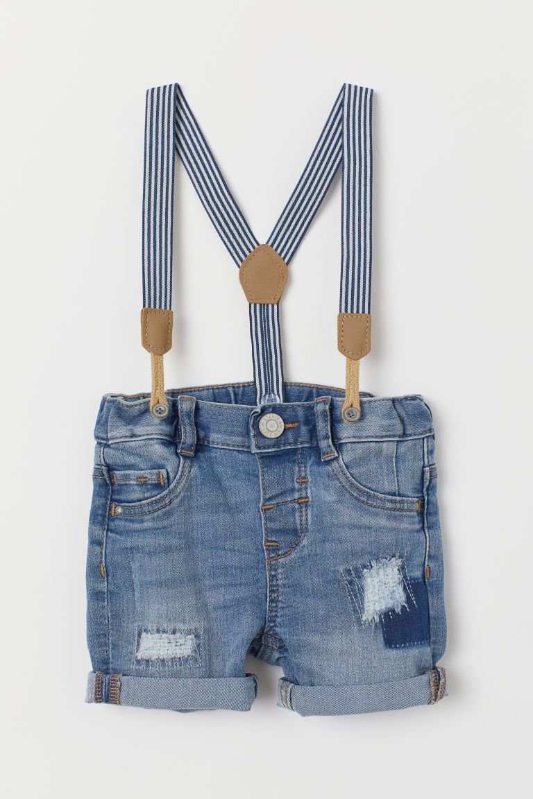 Denim Shorts with Suspenders | H&M (US)
