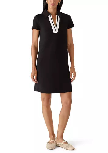 Women's Polo Rib Trim Dress | Belk