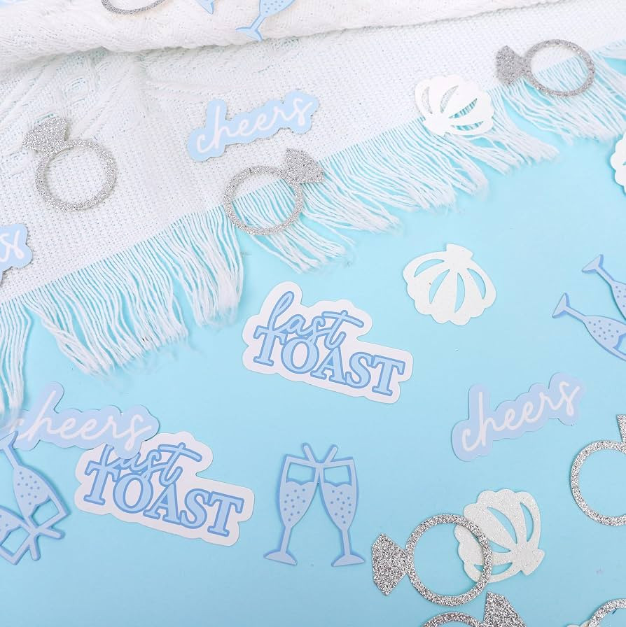 200psc Last Toast on the Coast Confetti - Last Toast Bachelorette Party Decorations, Ocean Bridal... | Amazon (US)