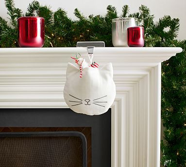 Classic Velvet Cat Pet Stocking | Pottery Barn (US)