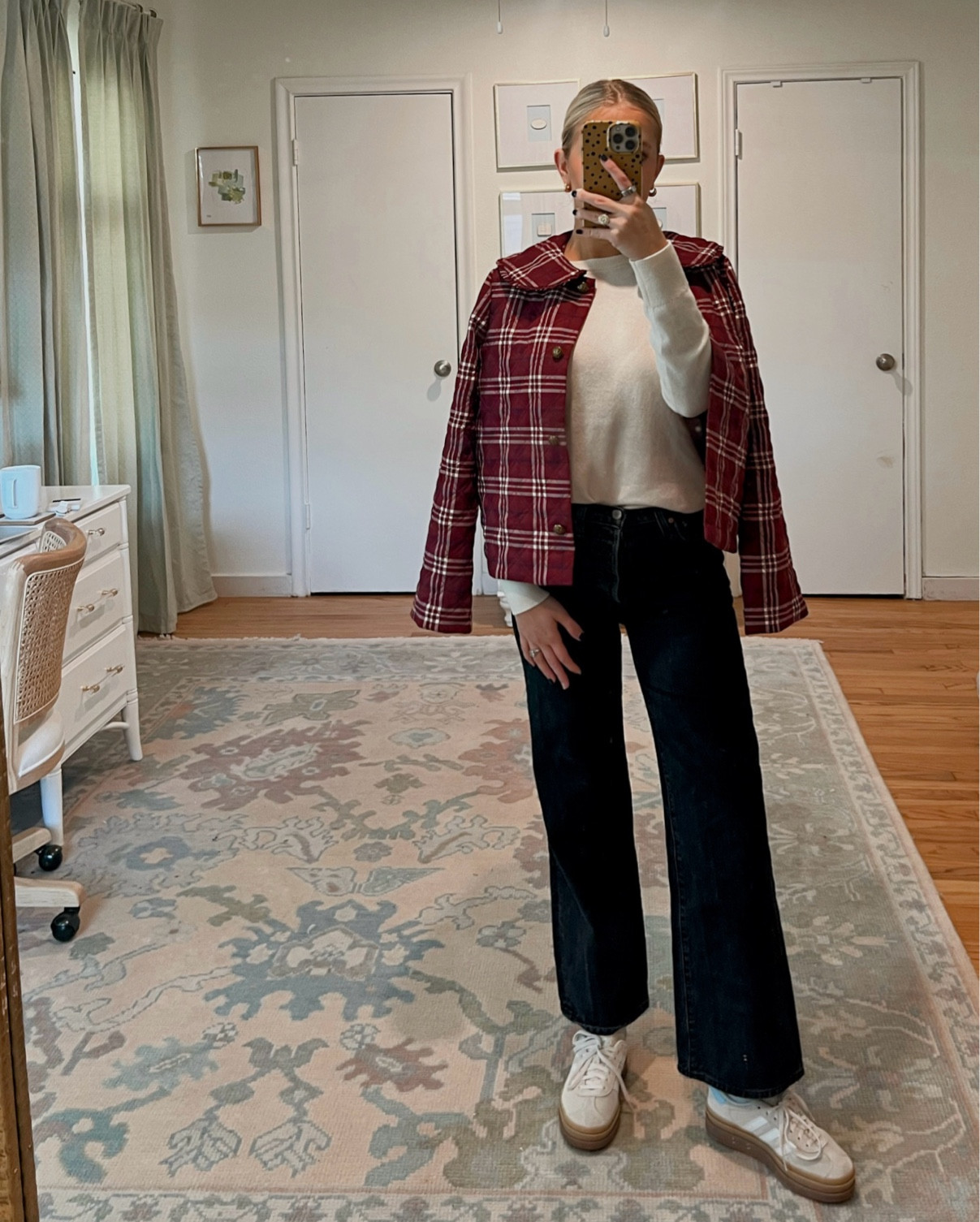 Casual office outfit of the day! These Gazelles are less than $100 😍 I’m usually a women’s 6 and I’m wearing a kids 4!

#LTKStyleTip #LTKFindsUnder100 #LTKWorkwear