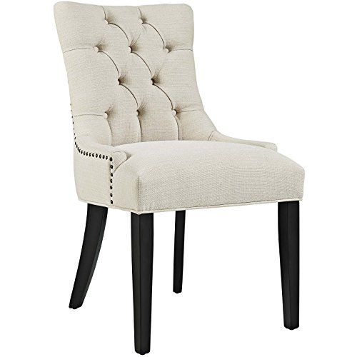 Modway Regent Modern Elegant Button-Tufted Upholstered Fabric with Nailhead Trim, Dining Side Chair, | Amazon (US)