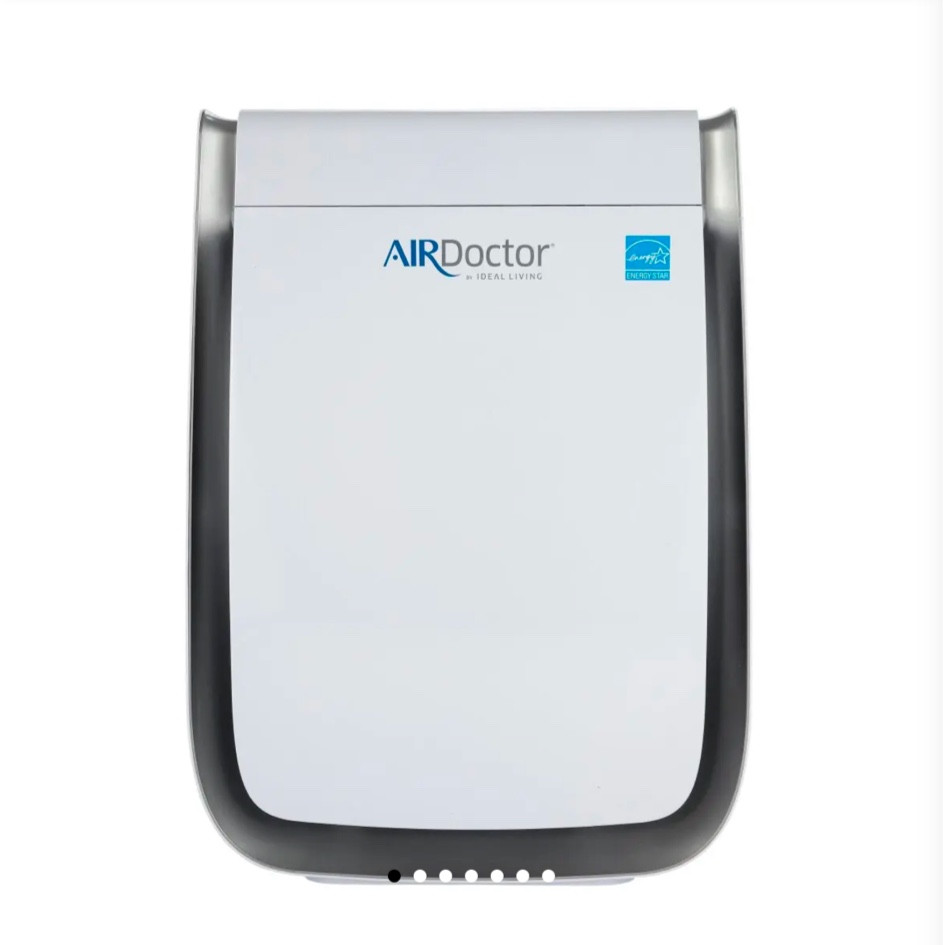 High-performance air purifier designed for home and office use, featuring an ultraHEPA filter that captures 99.99% of airborne particles as small as 0.003 microns, including allergens, smoke, and bacteria.