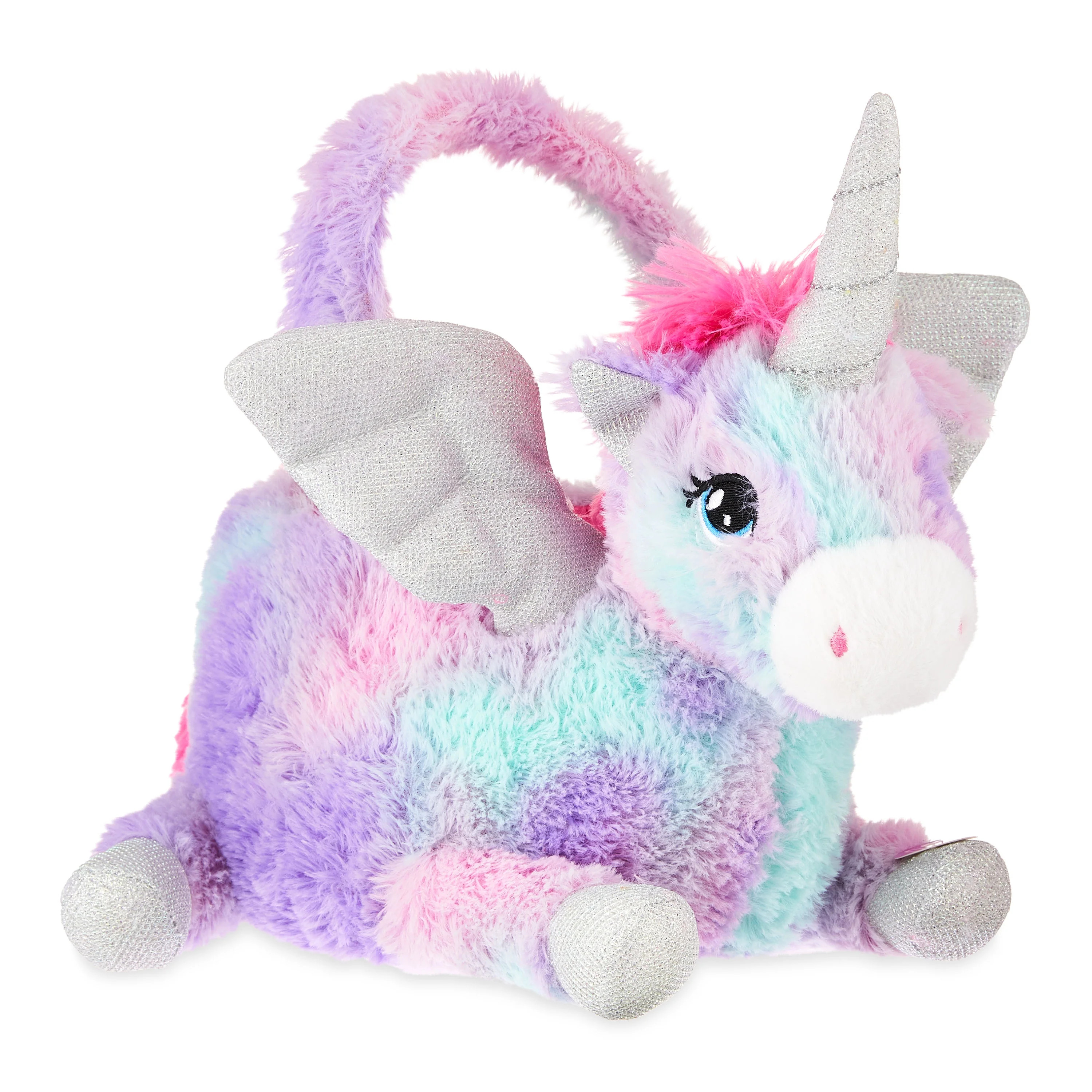 Way To Celebrate 8 x 12 inch Easter Plush Animated Easter Basket, Unicorn - Walmart.com | Walmart (US)