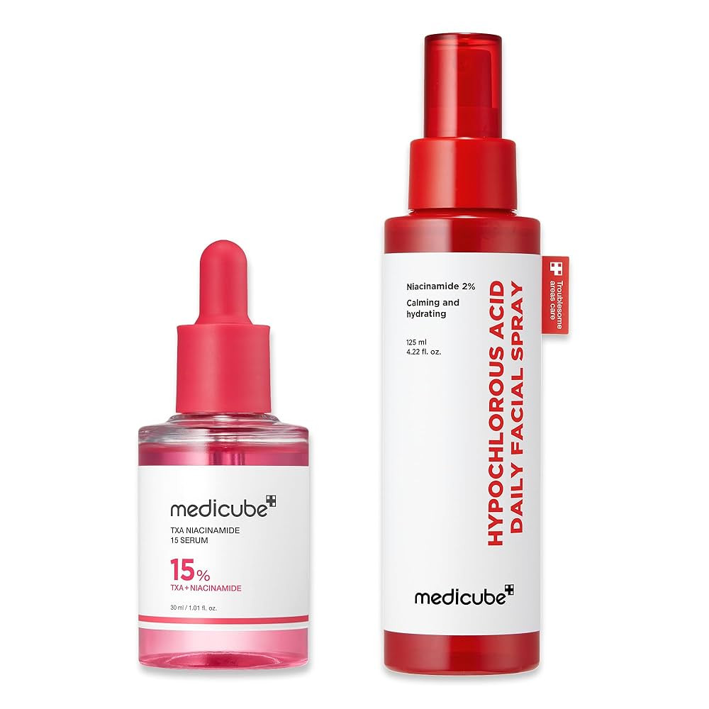 medicube Red Power Duo for After Spot Care Use: TXA+Niacinamide 15% Glow Facial Serum and Power S... | Amazon (US)