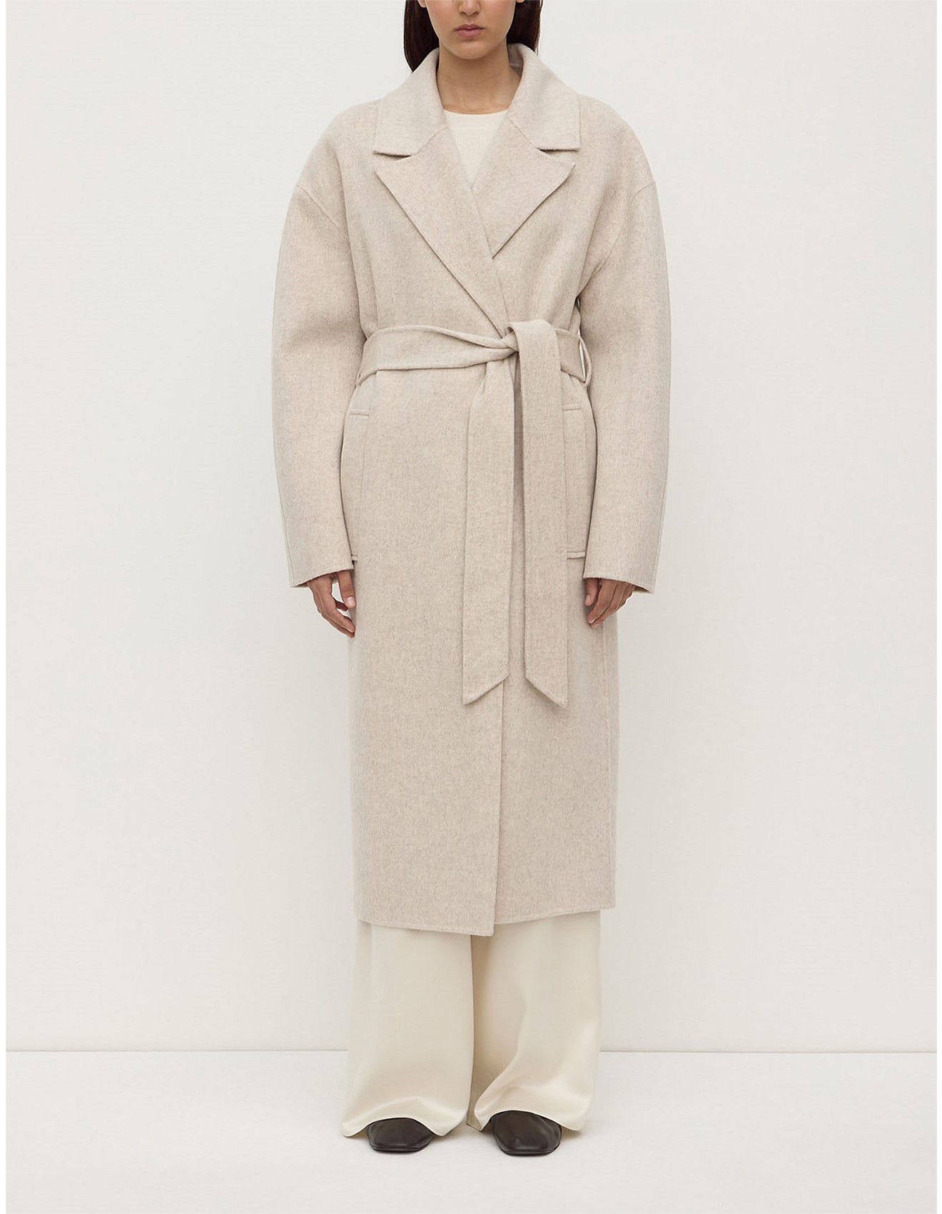 Assembly Label Ivy Wool Coat Oat Marle | David Jones | David Jones (Australia & New Zealand)