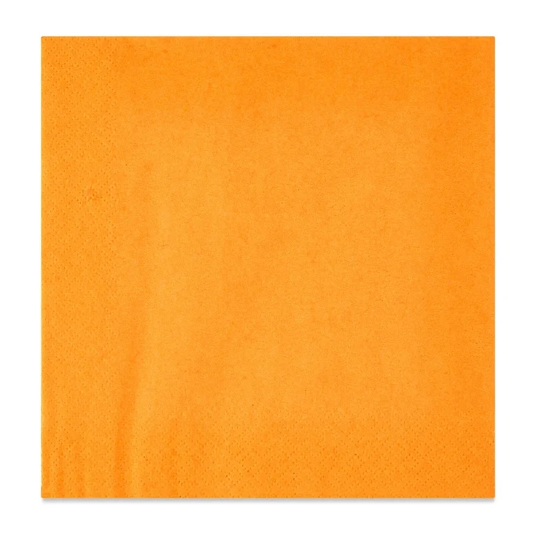 6.5" x 6.5" Disposable Orange Paper Napkins, 24 Count, by Way To Celebrate - Walmart.com | Walmart (US)
