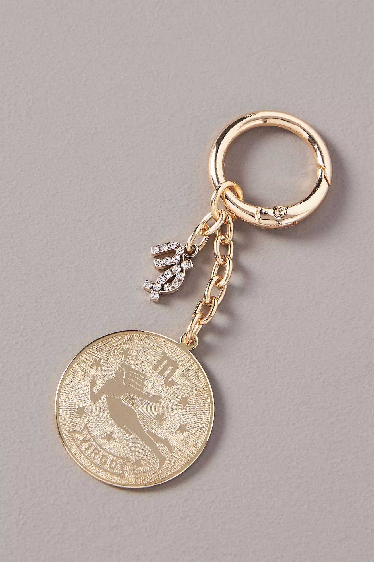 Zodiac Pressed Coin Bag Charm | Anthropologie (US)