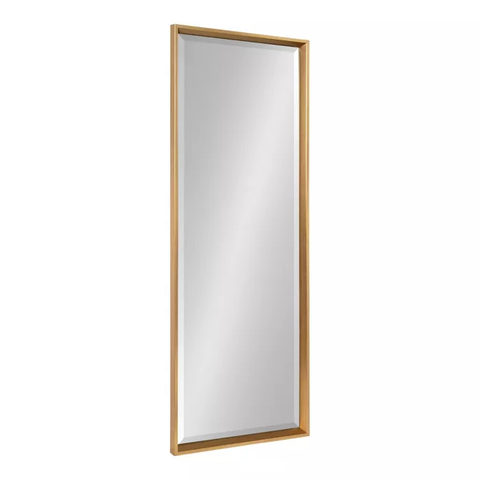 17.5" x 49.5" Calter Full Length Wall Mirror Gold - Kate and Laurel | Target