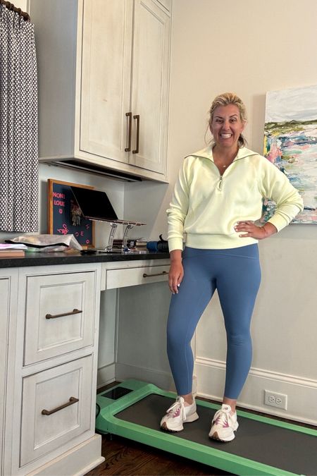 Work from home outfit, amazing for workouts and on the go activities

Also this work setup is life changing to getting steps in and work done  

#LTKworkwear #LTKfindsunder100 #LTKfitness