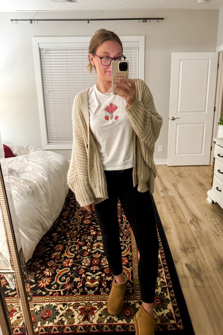 Strawberries 🍓 are my fav fruit so OF COURSE I’m going to have a shirt with strawberries. 
M in the shirt
M in the cardi
4 in the leggings 

#LTKfindsunder100 #LTKstyletip