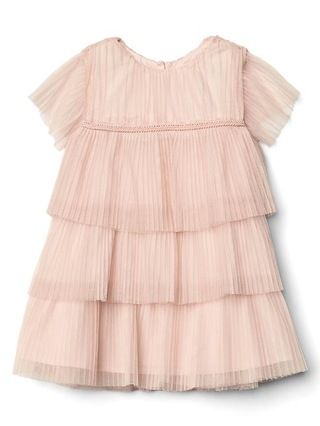 Gap Baby Pleat Tulle Tier Dress Light Pink Size 0-3 M | Gap US