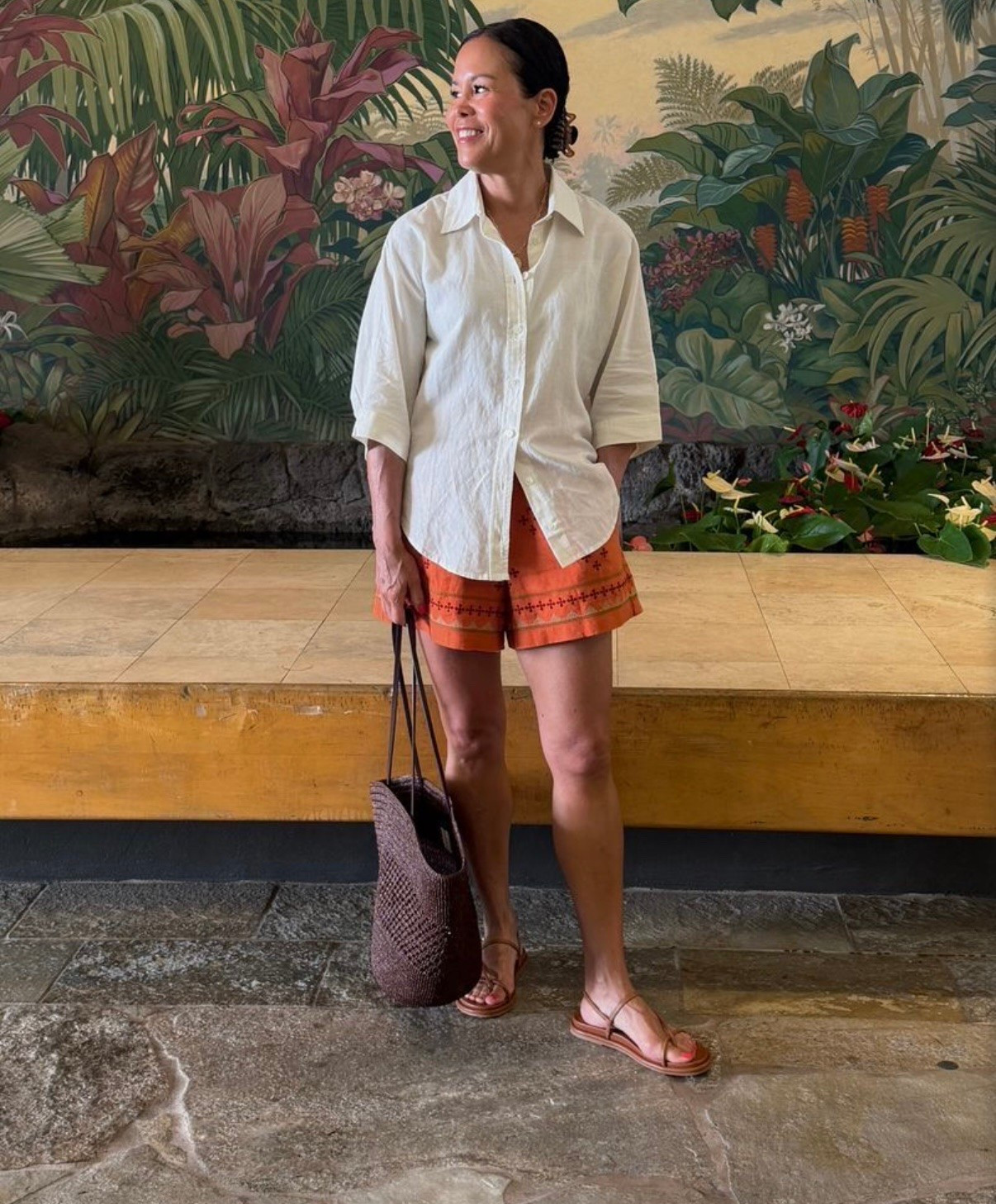Hawaii outfit! Wearing Madewell linen top: size down, Banana Republic shorts, Dolce Vita Sandas

#LTKootd #LTKSeasonal