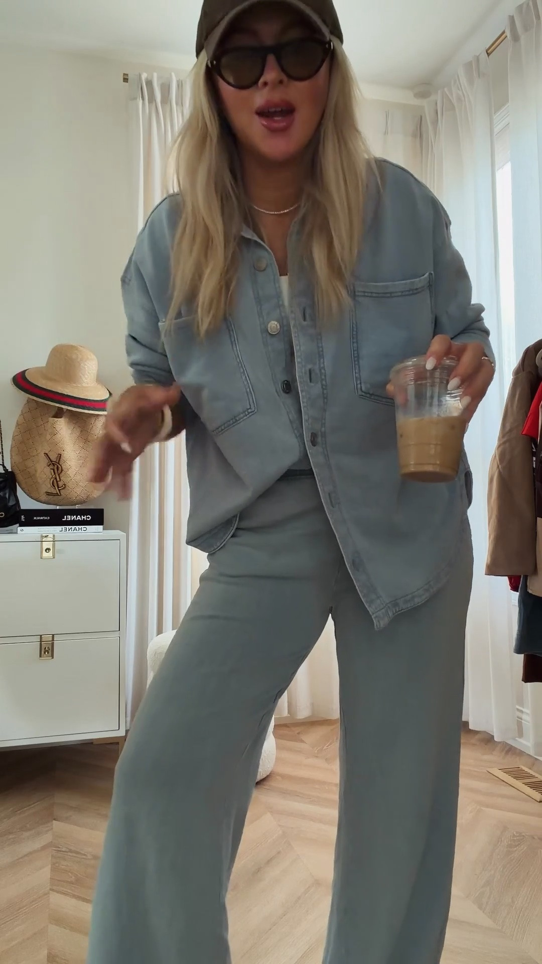 Looks like denim, but it’s not. 💙 This cozy knit set is one of my favorite finds. It’s sold as separates, so you can mix and match. I’m wearing a small in the top and a medium in the bottoms for a relaxed fit. They also make a cropped top, shorts, and other washes. So soft, comfortable, and perfect for travel, lounging, errands, or everyday wear.🧢🩵




Knit set. Denim look. Matching set. Cozy outfit. Travel outfit. Casual style. Everyday outfit. Loungewear. Soft knit. Comfy outfit. Two piece set. Resort wear. Airport outfit.

#LTKgrwm #LTKootd #LTKTravel