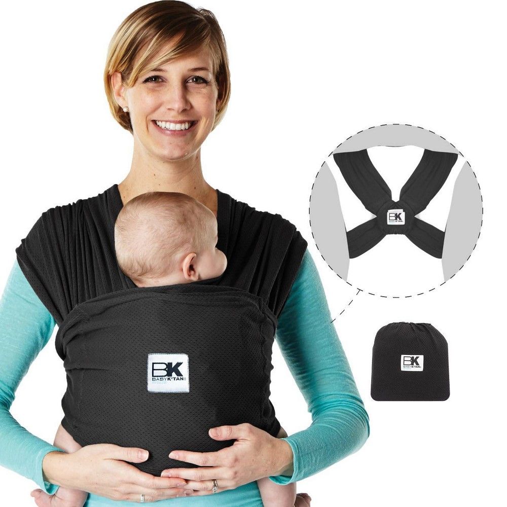Baby K'tan Breeze Baby Carrier - Black - Extra Large | Target