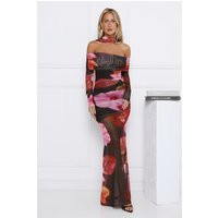 Glow Flowers Off Shoulder Maxi Dress Floral | Hello Molly (US)