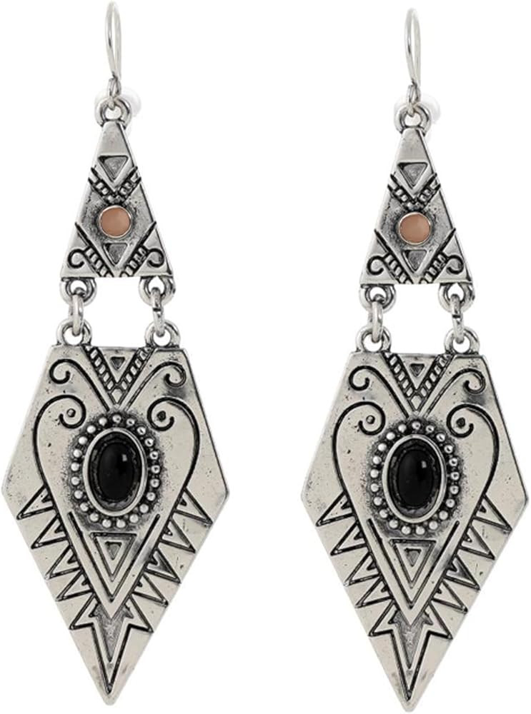 Boho Turquoise Earrings for Women Vintage Western Dangle Earring for Women | Amazon (US)