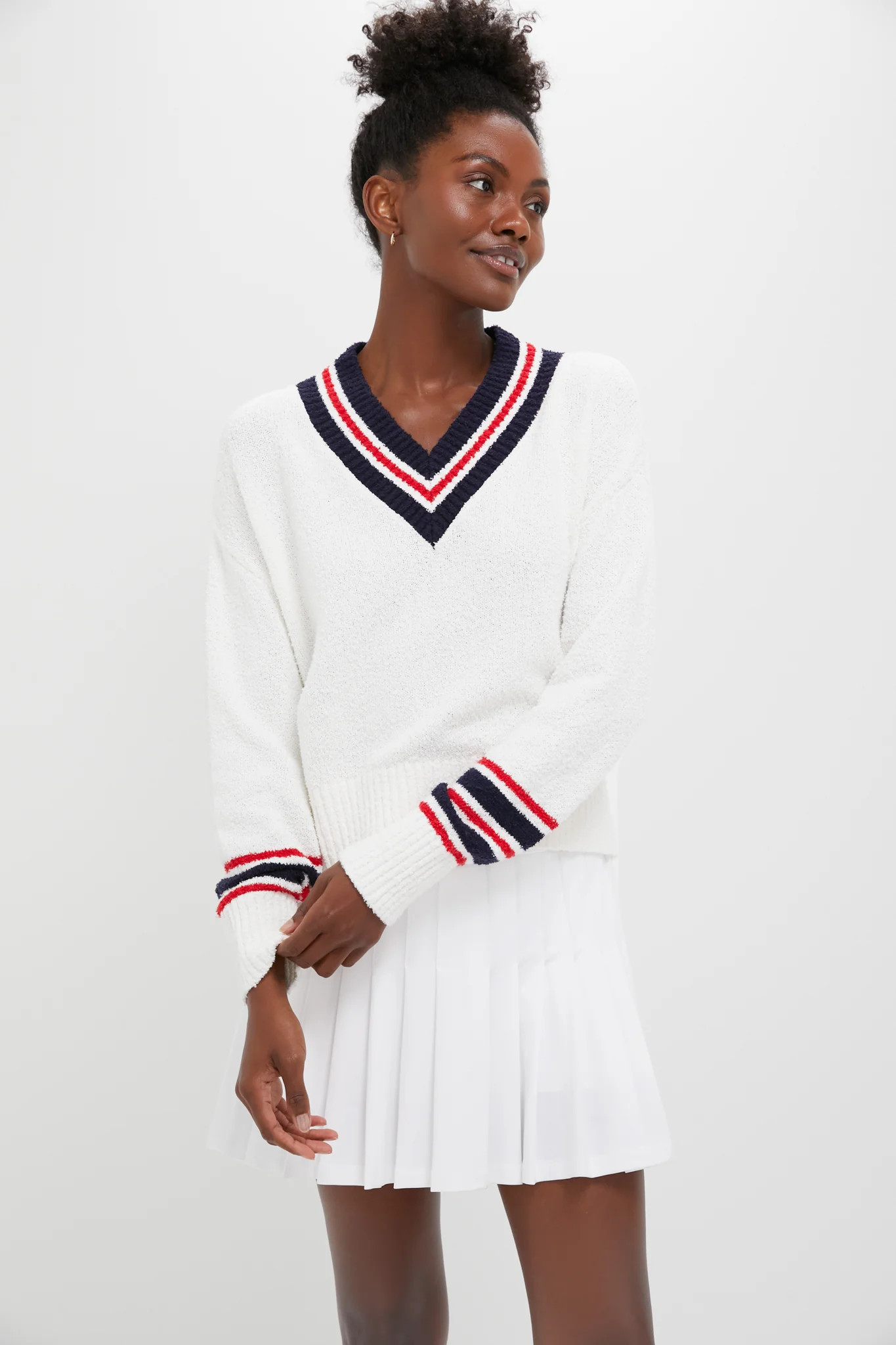 Americana Bouclé Elizabeth Sweater | Tuckernuck (US)