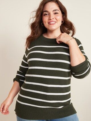 Textured Boat-Neck Plus-Size Sweater | Old Navy (US)