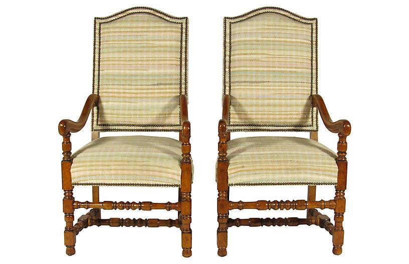 French Baroque-Style Armchairs, Pair | One Kings Lane