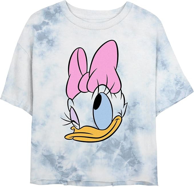 Disney Characters Daisy Big Face Women's Fast Fashion Short Sleeve Tee Shirt | Amazon (US)