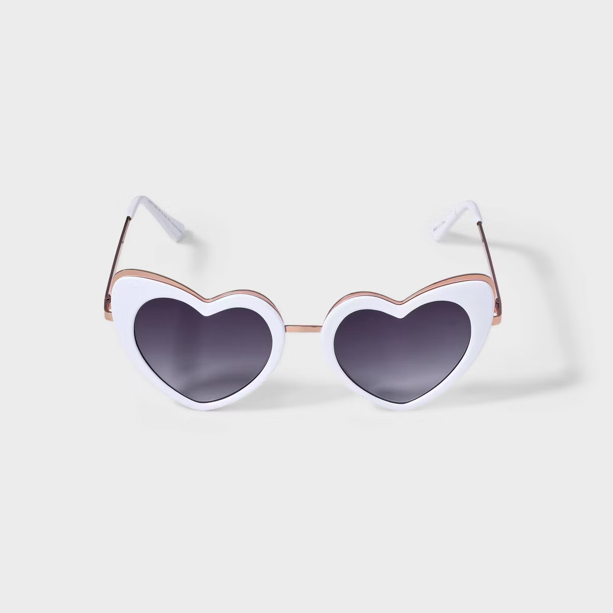 Women's Plastic Heart Sunglasses - Wild Fable™ White | Target