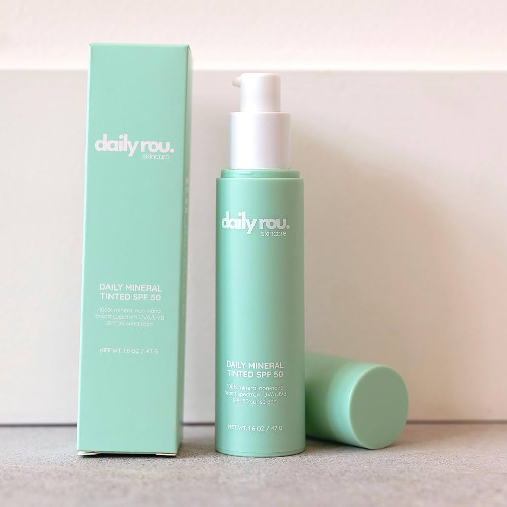 DailyRou Daily Mineral Skincare – Hydrating & Brightening Face Sunscreen for Men & Women – Li... | Amazon (US)