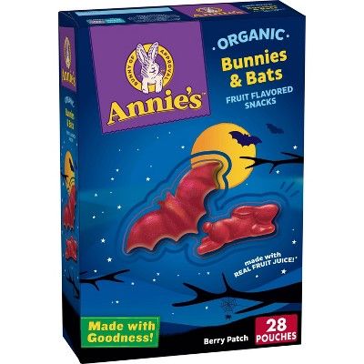 Annie&#39;s Bunnies and Bats Fruit Snacks - 11.2oz 28ct | Target